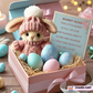 💖Handmade Mini Bunny Hug Cute Easter Gift🐇🎁