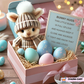 💖Handmade Mini Bunny Hug Cute Easter Gift🐇🎁