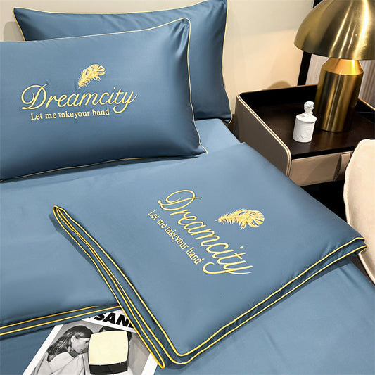 🎁Get Ready For Summer - Washable、cooling❄️4-piece bed linen🛏️