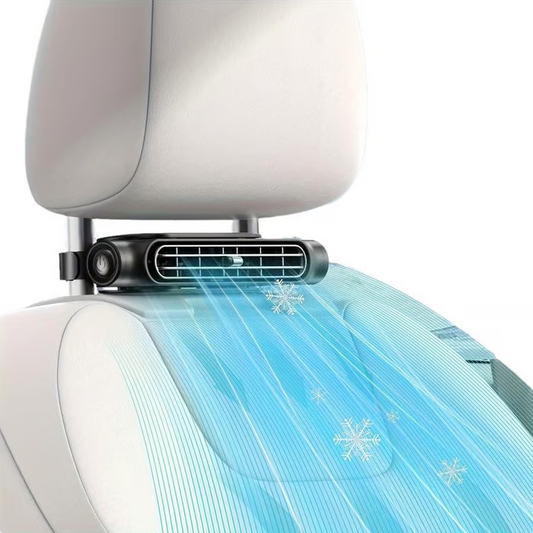 ❄️Summer Special Price:￡19.99❄️Dual Turbo USB Car Seat Fan - High Wind Power Rear Pillow Fan