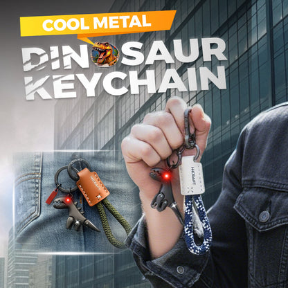 Aluminum Alloy Dinosaur Charm Paired with a Hand-woven Bracelet-🔥Second Item at 40% OFF