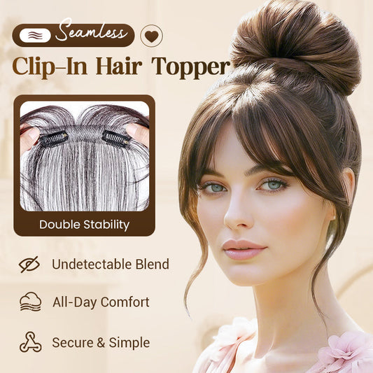 50% OFF！Lightweight & Seamless Clip-In Hair Topper