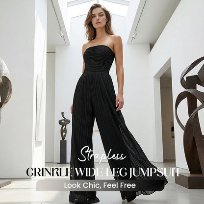 🥂 Fresh for 2026 | Strapless Statement Jumpsuit | Turn Heads at Every Party ✨【-49%】