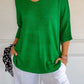 💖🥰Solid Color Knitted V-neck Top