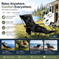 🪑 Portable Adjustable Folding Outdoor Chair – Lightweight, Sturdy & Versatile – Ideal for the Garden, Camping, the Beach, or the Patio – Easy to Carry and Set Up 🏕️✨