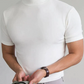 Men's High Neck Slim Fit T-shirt