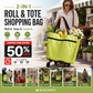 🔥Limited Offer ￡8.99!!⚡50K+ SOLD!🛍️2-in-1 Convertible shopping tote – hides wheels, holds 20kg, expands with zipper!