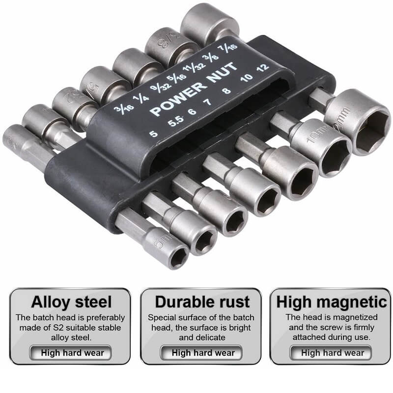 🔥🎁New arrival 50% OFF💥Hexagon Handle Screw Powerful Socket Wrench Set of 14 Pieces