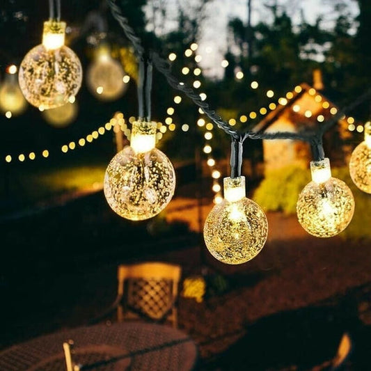 ✨ 50% OFF NOW! 🎀 Waterproof Solar Powered LED Outdoor String Lights – 8 Lighting Modes, Dusk-to-Dawn Sensor & Patio Ready 🌿