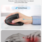 Ergonomic vertical optical wireless USB rechargeable mouse