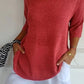 💖🥰Solid Color Knitted V-neck Top