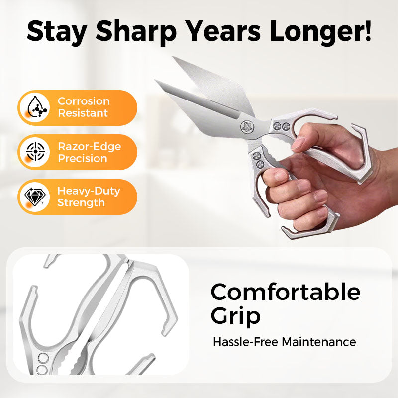 🔥Hot Sale 50% OFF🔥Multifunctional Heavy-Duty Kitchen Shears💪✂️