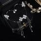 💕Valentine's Day Special – 50% discount💕Simple ear clips with butterfly and flower motifs & tassels – elegant & comfortable, no piercing required 🌸🦋
