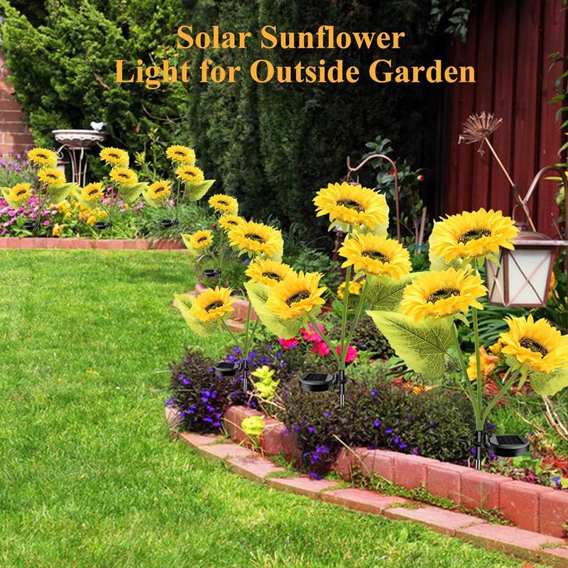 ⏳Limited-time 50% off🌞Solar LED Sunflower Garden Lights-29.6inch/75cm