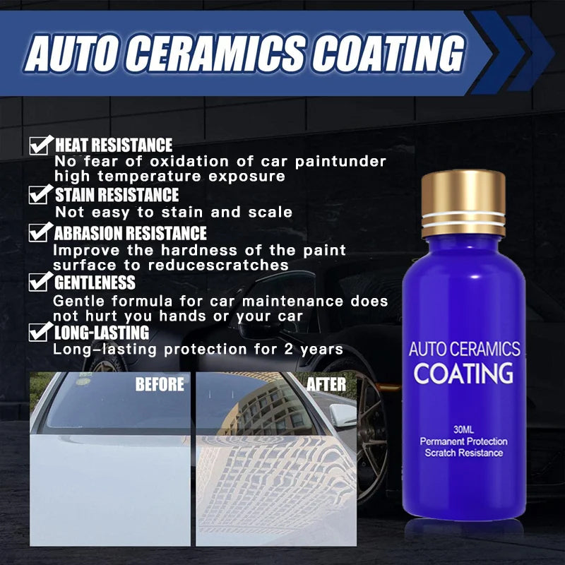 🔥 Car Ceramic Coating Spray｜Scratch - Proof, Stains Begone in 1 Spray🚀