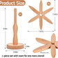 🎅Xmas Sales - 50% OFF🎄✨Natural Tree Trivet Set - 4 Wooden Trivets & 1 Stand Like a Christmas Tree