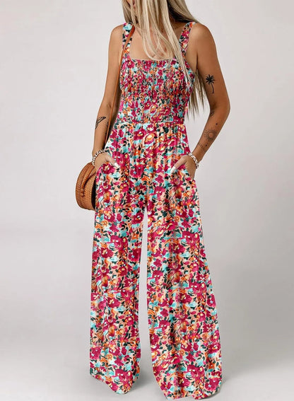 🏝️LAST DAY SALE: ONLY ￡17.99!!🏖️Women’s Casual Print Sleeveless Overalls Jumpsuits
