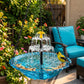 🔥🔥 Spring promotion 2026 – 50% discount – 🐦 Solar cascade hanging bird bath fountain