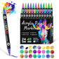 🎄Christmas Sale 50% OFF!!🎅Dual Tip Acrylic Brush Marker Pens🔥