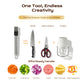 🔥 Buy 1, get 1 free! 7-blade shallot knife – chop onions, peppers, and vegetables in seconds! 🔪✨