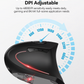 Ergonomic vertical optical wireless USB rechargeable mouse
