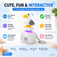 Mine Little Bird Voice-Activated Light-Up Electronic Keychain: Squeeze-to-Play Duck-Shaped Creative Keychain
