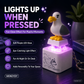 Mine Little Bird Voice-Activated Light-Up Electronic Keychain: Squeeze-to-Play Duck-Shaped Creative Keychain
