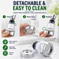 360° Rotating Faucet Aerator Filter 6-Layer Filtration 3 Water Modes Splash-Free for Kitchen Sink Fruit Vegetable Cleaning