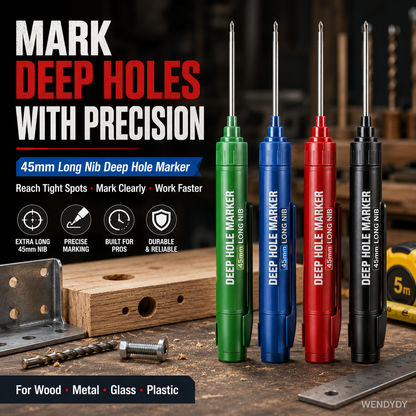 📢📢Buy 1 Get 1 Free⏰Deep Hole Marker with 45mm Long Nib
