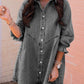 ✨Women’s Button-down Denim Shirt Dress👗