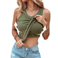 💖Last Day Special Price ￡11.99!!💖Ribbed Stretchy Tank Top with Shelf Bra