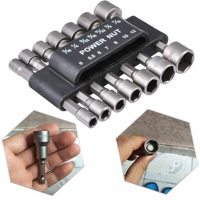 🔥🎁New arrival 50% OFF💥Hexagon Handle Screw Powerful Socket Wrench Set of 14 Pieces