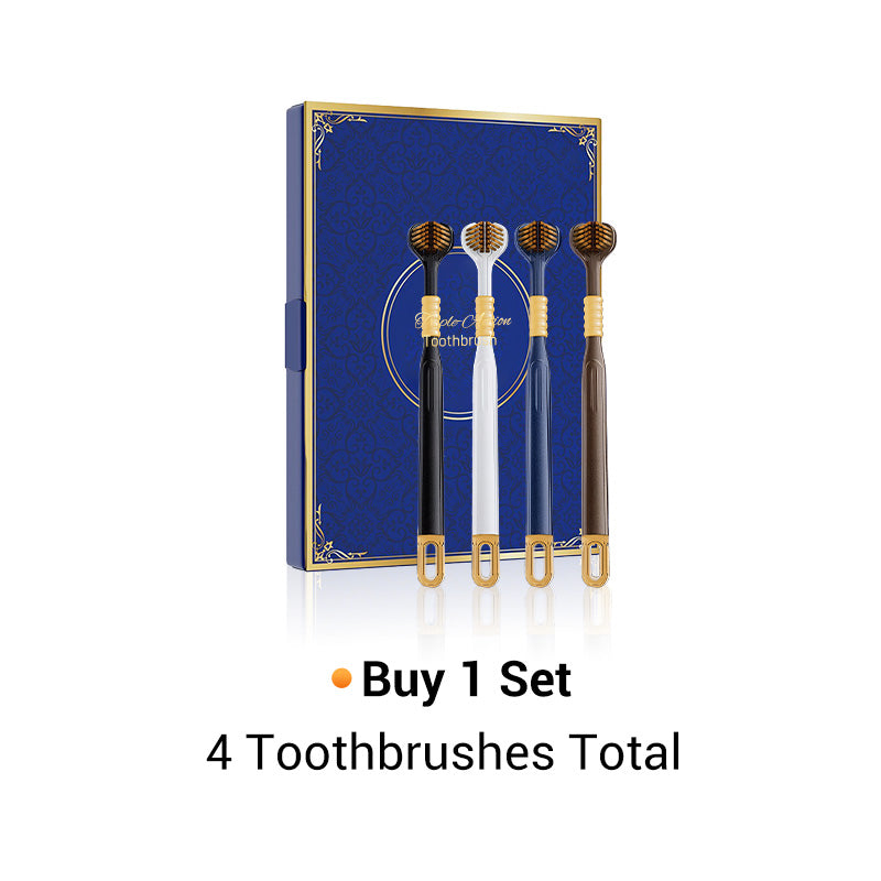 Three-head multi-angle cleaning toothbrush to ensure your oral safety
