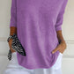 💖🥰Solid Color Knitted V-neck Top