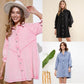 ✨Women’s Button-down Denim Shirt Dress👗