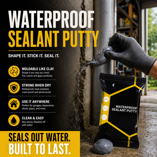 🥳2026 HOT SALE🥳💞50K+ SOLD!🔧🏠 50% OFF! Waterproof Sealant Putty – Seals cracks, aircon holes & pipe gaps. Soft & moldable – DIY repair made easy! 💪✨
