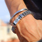 🥳BUY MORE SAVE MORE🥳💞50K+ SOLD!✨ 💝Tibetan Prayer Wheel Bracelet – 925 Sterling Silver, Lucky Charm & Valentine's Day Gift