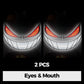 Evil Eyes Motorcycle Stickers with Self-Adhesive Backing