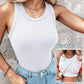 💖Last Day Special Price ￡11.99!!💖Ribbed Stretchy Tank Top with Shelf Bra