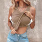 💖Last Day Special Price ￡11.99!!💖Ribbed Stretchy Tank Top with Shelf Bra