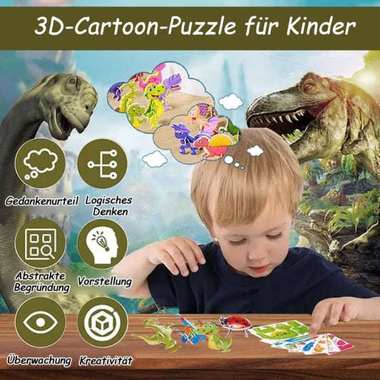 🧩 CHRISTMAS OFFER 60% OFF! ✨ Educational 3D cartoon puzzle – 57 pieces in bright colours for creative learning for children 🎨👧