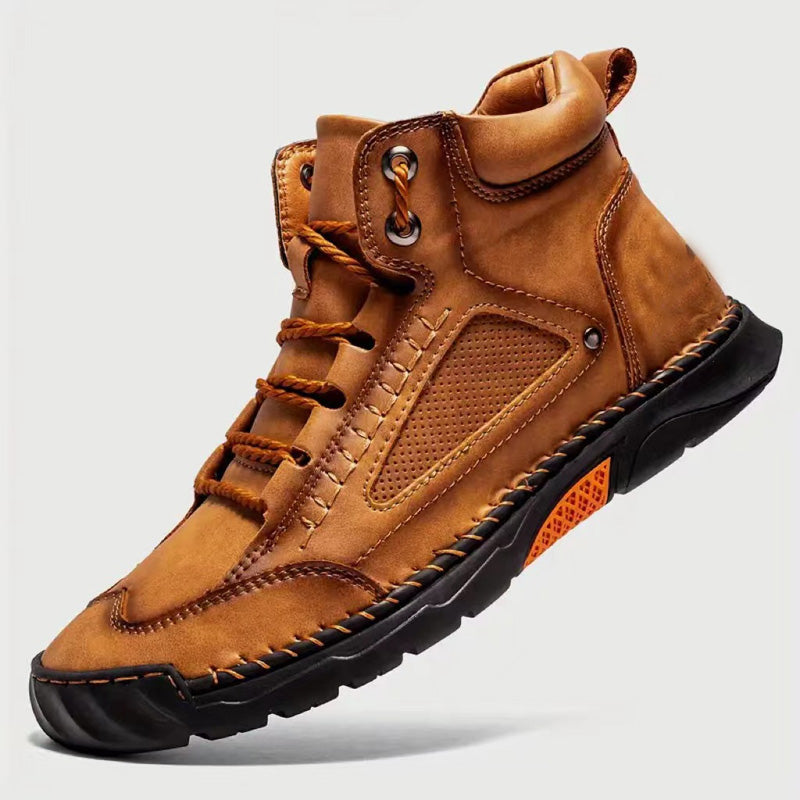 💥Hot Sale💥Stylish Hand-Stitched Flat Sole Men's Boots