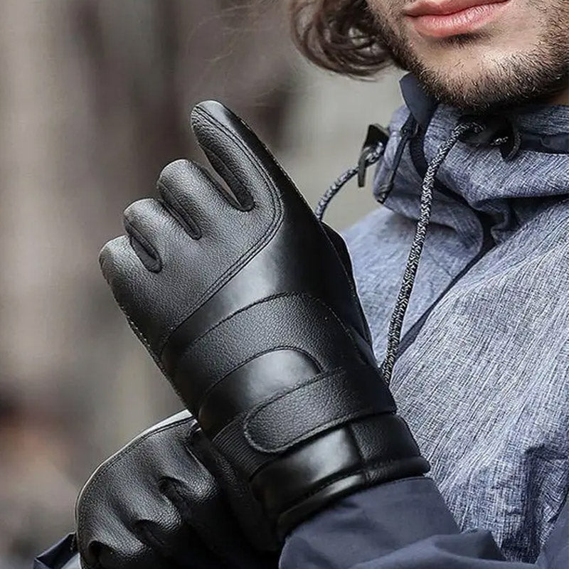 High Quality Leather Riding Windproof and Warm Gloves