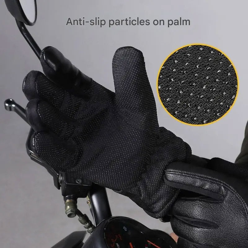 High Quality Leather Riding Windproof and Warm Gloves