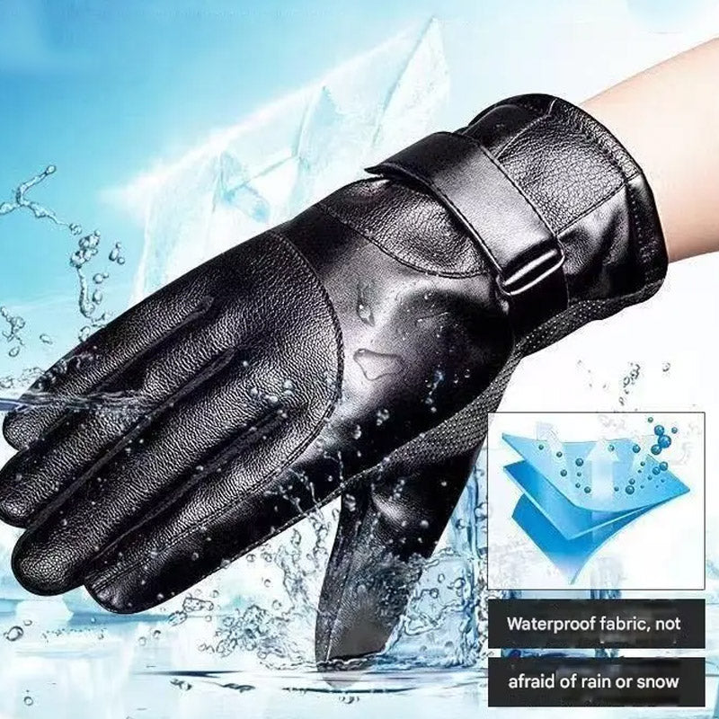 High Quality Leather Riding Windproof and Warm Gloves