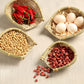 Hand-Woven Bamboo Basket - Drainage Basket/Storage Vegetable Basket