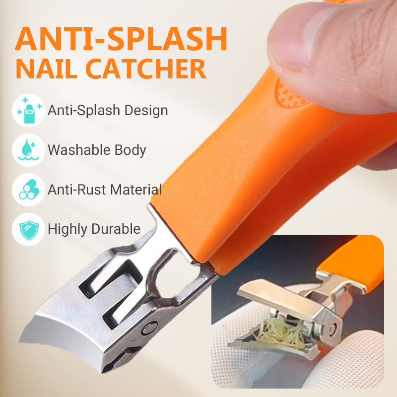 💯HOT SALE🔥Wide Jaw Opening Anti-Splash Slanted Nail Clipper