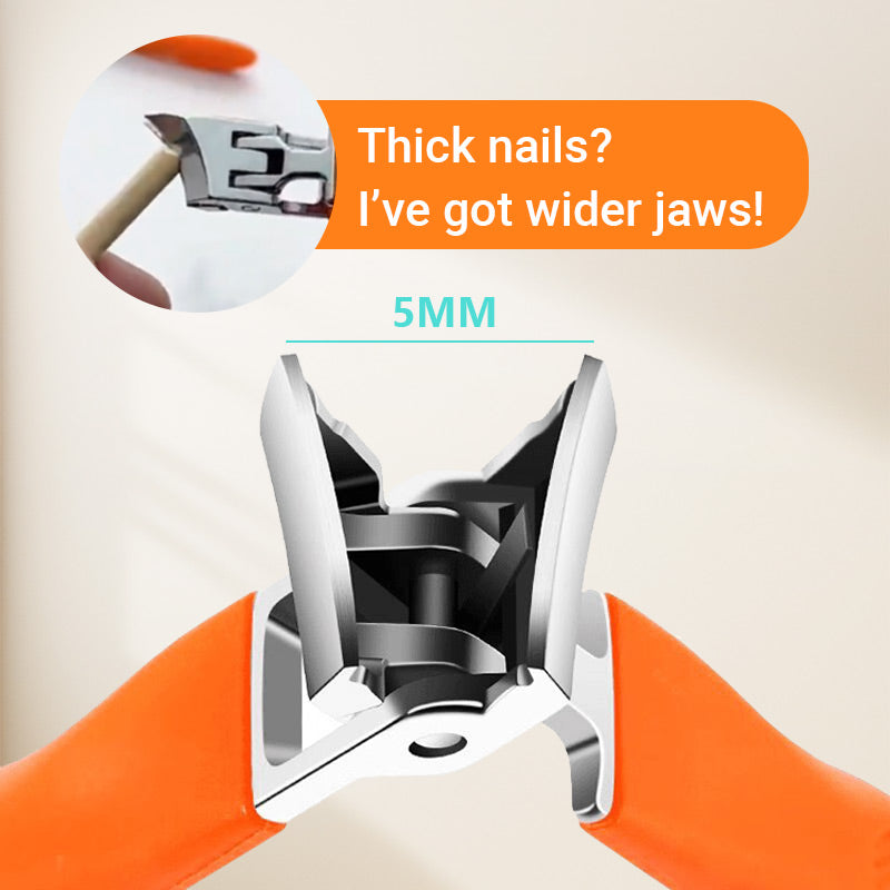 💯HOT SALE🔥Wide Jaw Opening Anti-Splash Slanted Nail Clipper