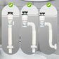 Multi-Use Flexible Drain Pipe with Odor Prevention Cup