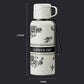 Gardenia Pattern Large Capacity Thermal Cup